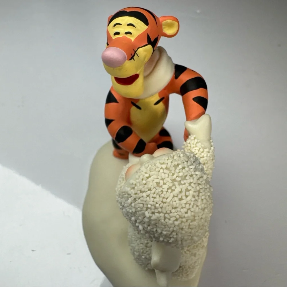 2007 Department 56 Snowbabies "Dancing With Tigger" Figure Cream Orange Figurine - Picture 15 of 16
